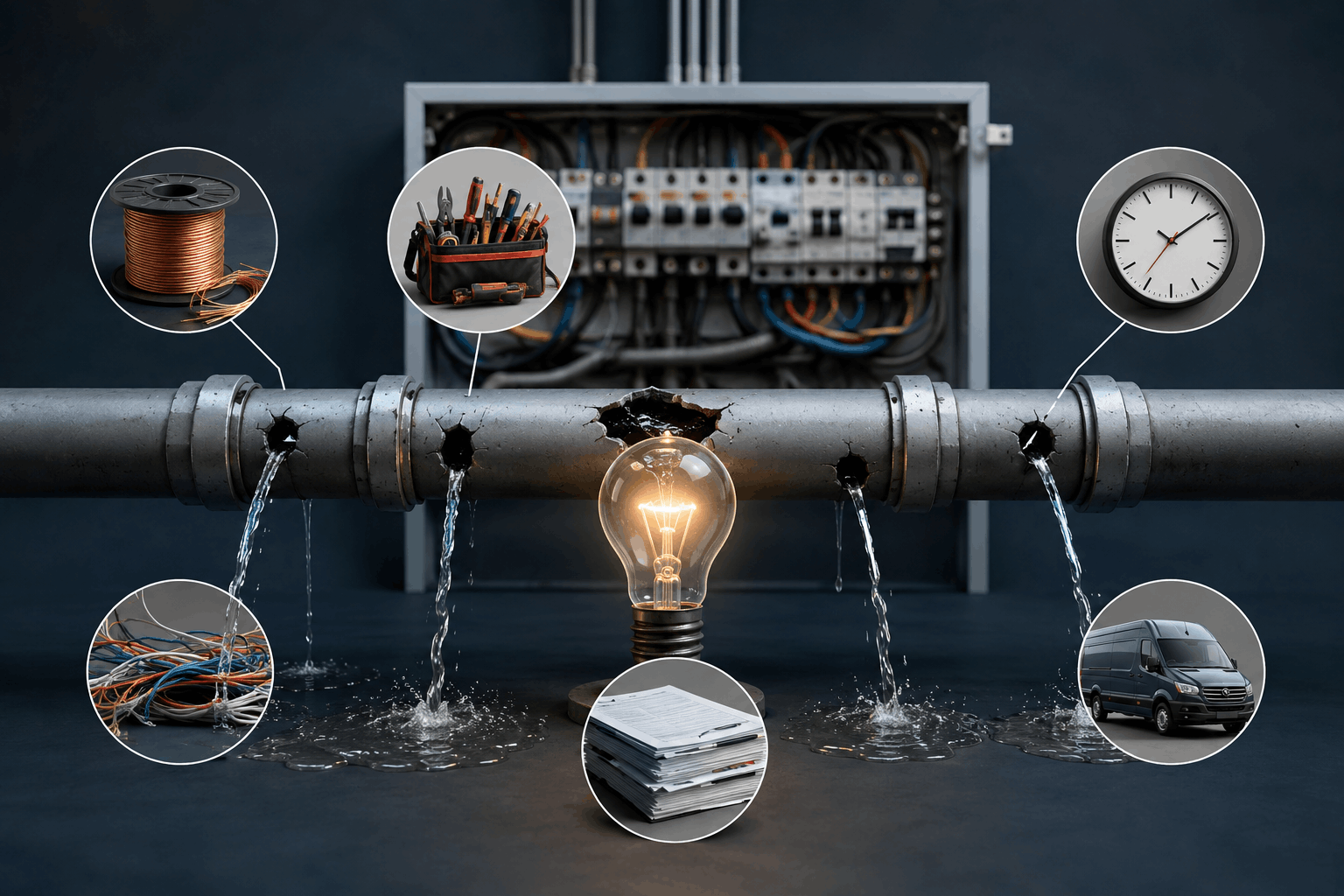 The 6 Hidden Profit Leaks in Electrical Contracting Businesses