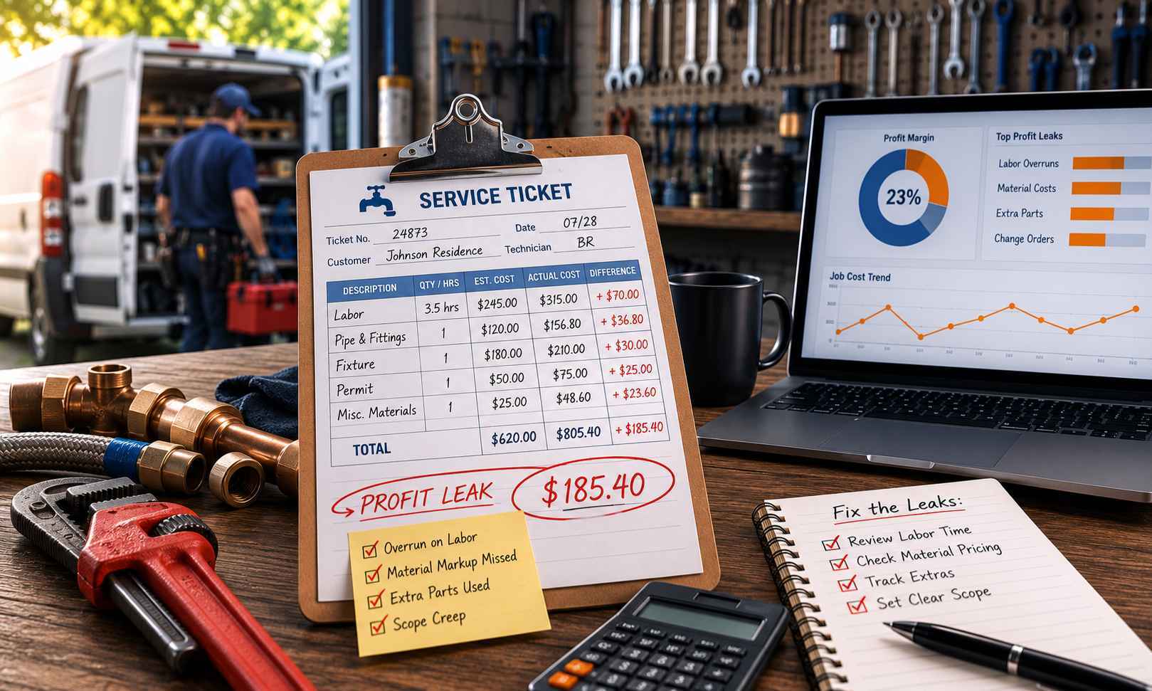 Plumbing Job Costing Find Your Hidden Profit Leaks