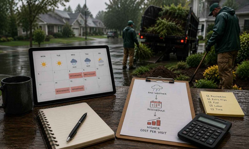 Weather and Seasonal Rescheduling That Quietly Raises Cost Per Visit 